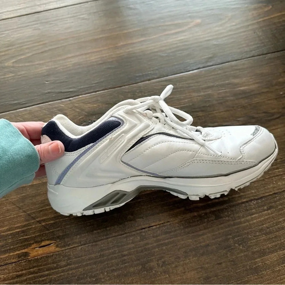 Reebok DMX Walk Men’s White & Blue Lace-Up Tennis Shoes Size 8 GUC - Picture 8 of 13